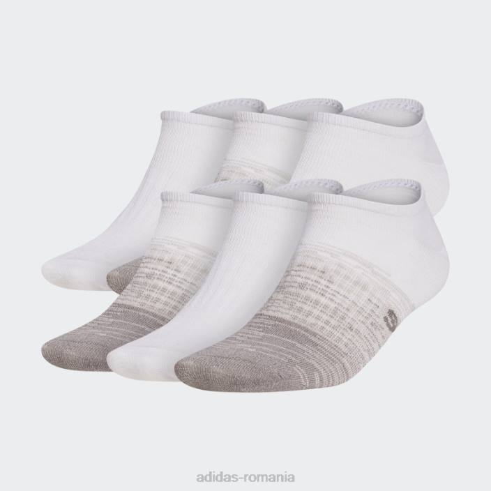Adidas ecuson superlite de șosete neprezentate sport 6 perechi aluminiu bărbați aluminiu/maro 2JBN21871
