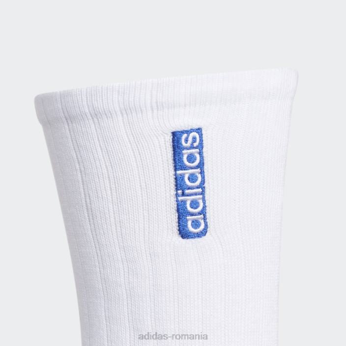 Adidas șosete albe clasice cu perne pentru echipaj 3 perechi bărbați alb 2JBN21814