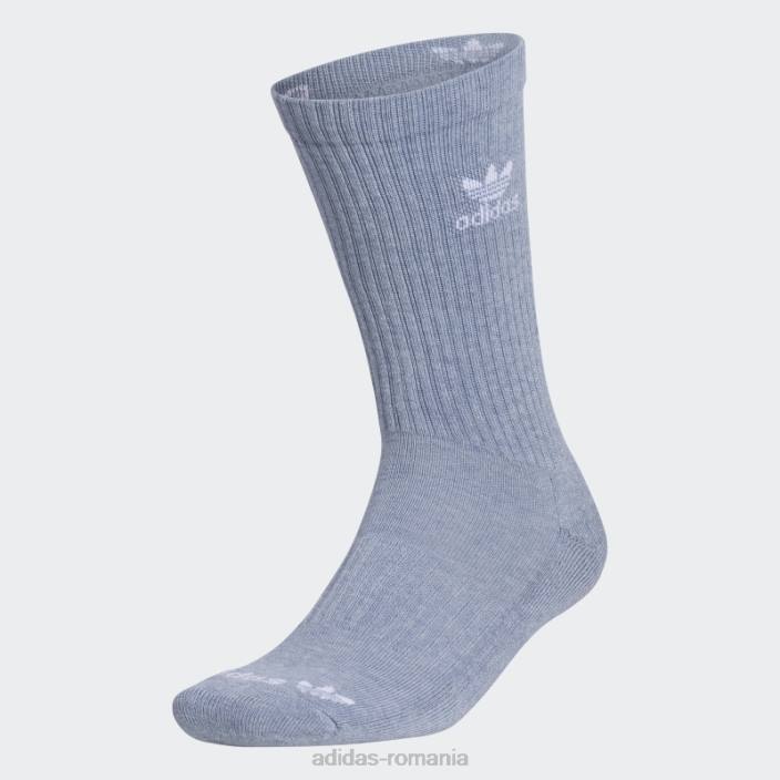 Adidas șosete botanical dye crew albastru bărbați albastru alb 2JBN21764