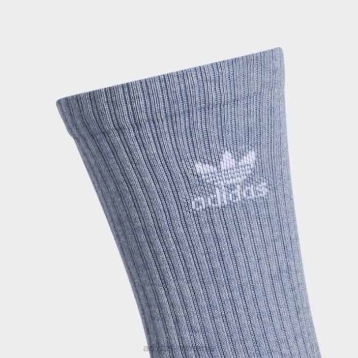 Adidas șosete botanical dye crew albastru bărbați albastru alb 2JBN21764