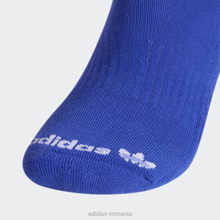 Adidas șosete crew trefoil albastru 3 perechi bărbați albastru/albastru zorilor/lut 2JBN21766