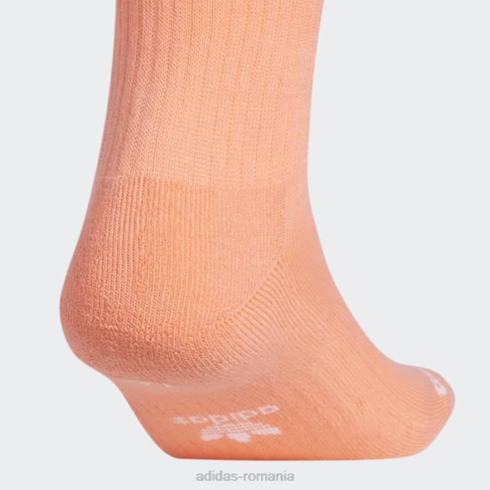 Adidas șosete de echipaj coral trefoil 3 perechi adidas bărbați coral/albastru/verde 2JBN21771