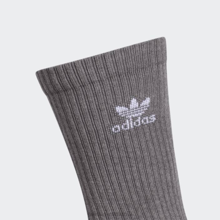 Adidas șosete de echipaj cu vopsea botanică gri mediu bărbați gri mediu/alb 2JBN21767