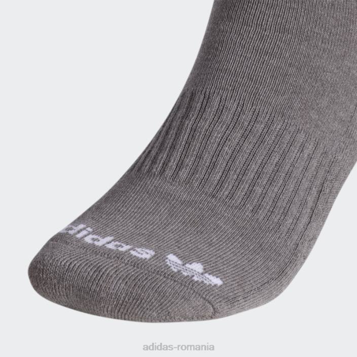 Adidas șosete de echipaj cu vopsea botanică gri mediu bărbați gri mediu/alb 2JBN21767