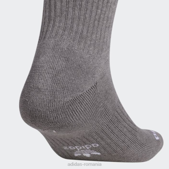 Adidas șosete de echipaj cu vopsea botanică gri mediu bărbați gri mediu/alb 2JBN21767