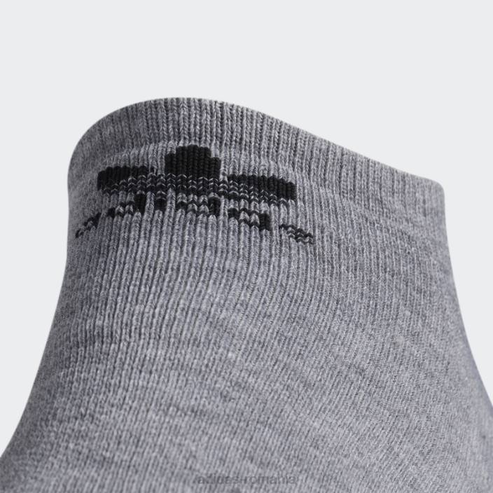 Adidas șosete neprezentate cu trefoil gri mediu 6 perechi bărbați gri mediu 2JBN21755