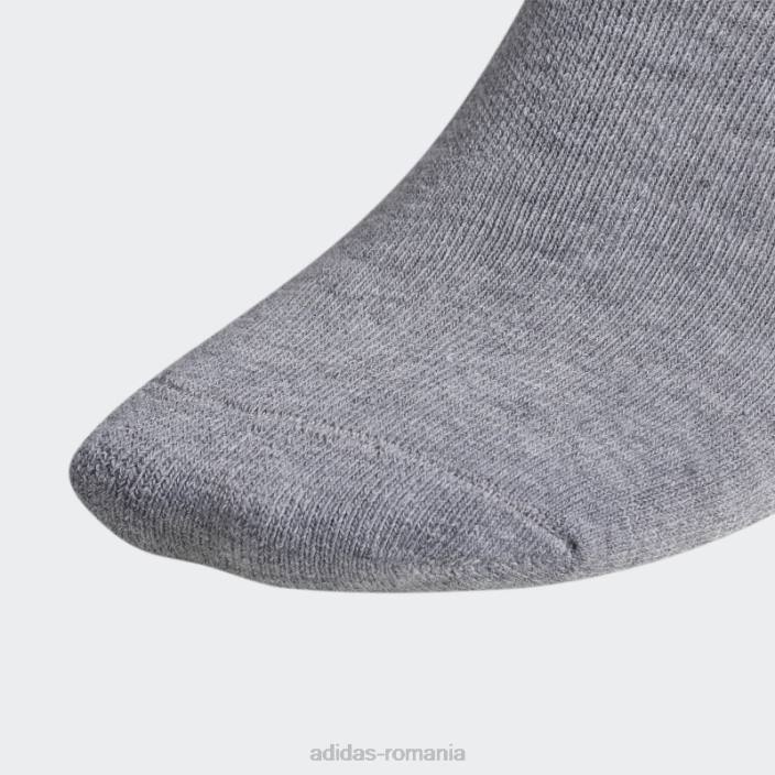 Adidas șosete neprezentate cu trefoil gri mediu 6 perechi bărbați gri mediu 2JBN21755