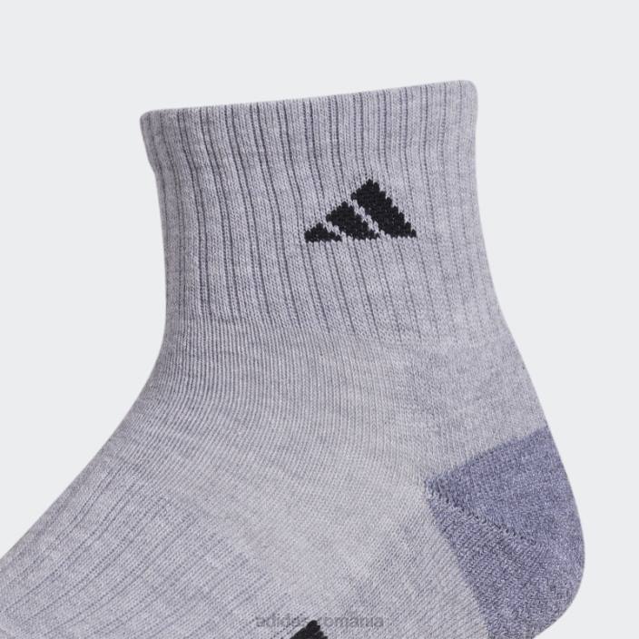 Adidas șosete sferturi căptușite 3 perechi multicolore bărbați multicolor/gri mediu/negru 2JBN21847
