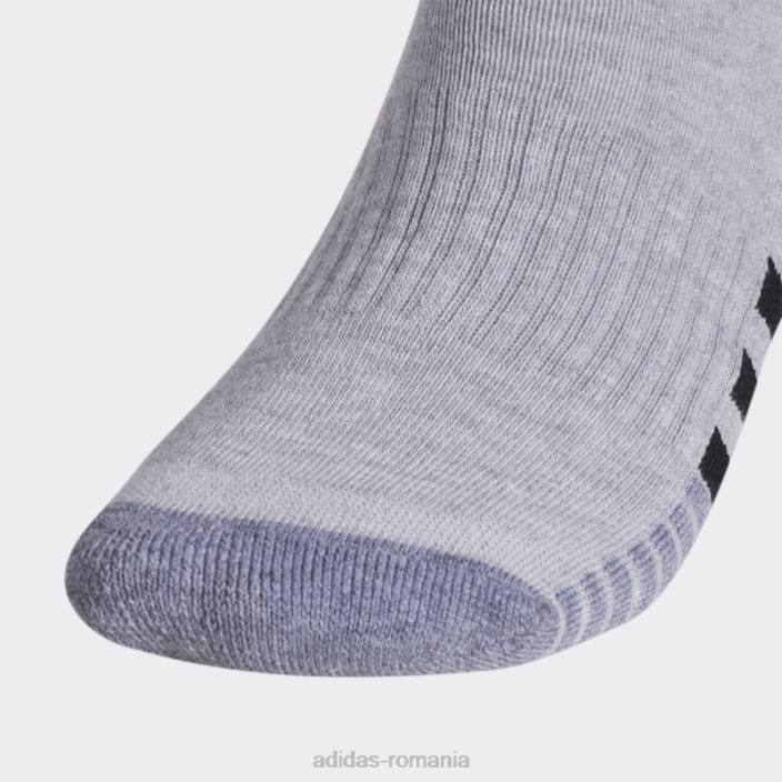 Adidas șosete sferturi căptușite 3 perechi multicolore bărbați multicolor/gri mediu/negru 2JBN21847