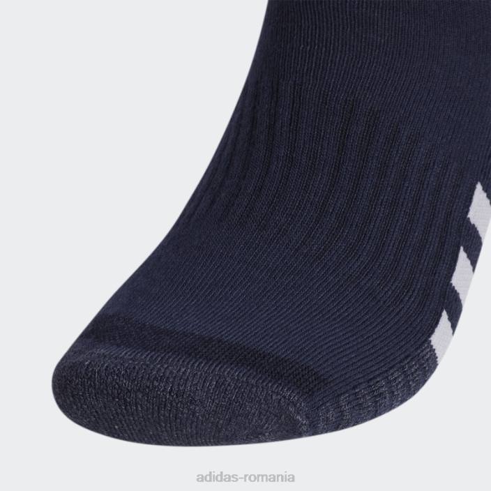 Adidas șosete sferturi de culoare căptușite cu cerneală 3 perechi bărbați cerneală/alb/gri 2JBN21803