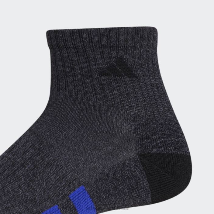 Adidas șosete sferturi de culoare neagră cu perne 3 perechi adidas bărbați negru/onix/albastru 2JBN21843