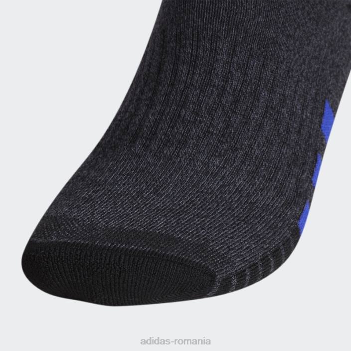 Adidas șosete sferturi de culoare neagră cu perne 3 perechi adidas bărbați negru/onix/albastru 2JBN21843