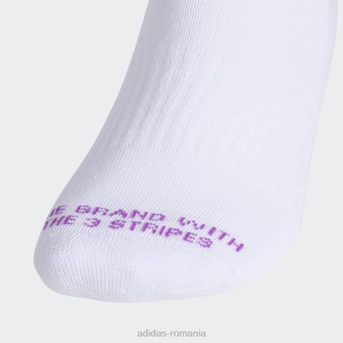 Adidas șosete sferturi spiralate 3 perechi albi bărbați alb/roz/portocaliu 2JBN21769