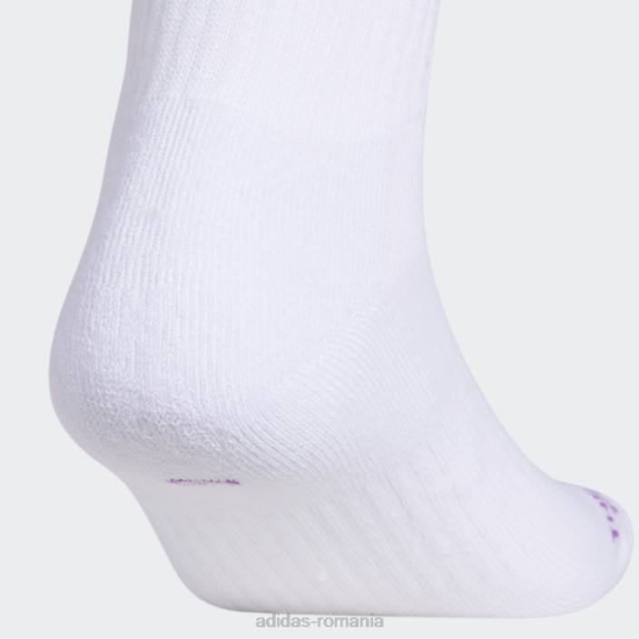 Adidas șosete sferturi spiralate 3 perechi albi bărbați alb/roz/portocaliu 2JBN21769