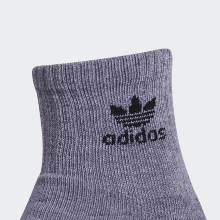Adidas șosete sferturi trefoil 6 perechi gri mediu bărbați gri mediu 2JBN21751
