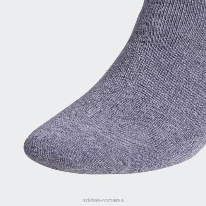 Adidas șosete sferturi trefoil 6 perechi gri mediu bărbați gri mediu 2JBN21751