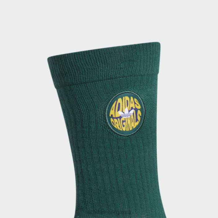 Adidas șosete spirale 3 perechi verzi bărbați verde/noapte indigo/alb 2JBN21770