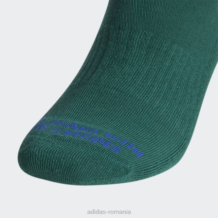 Adidas șosete spirale 3 perechi verzi bărbați verde/noapte indigo/alb 2JBN21770