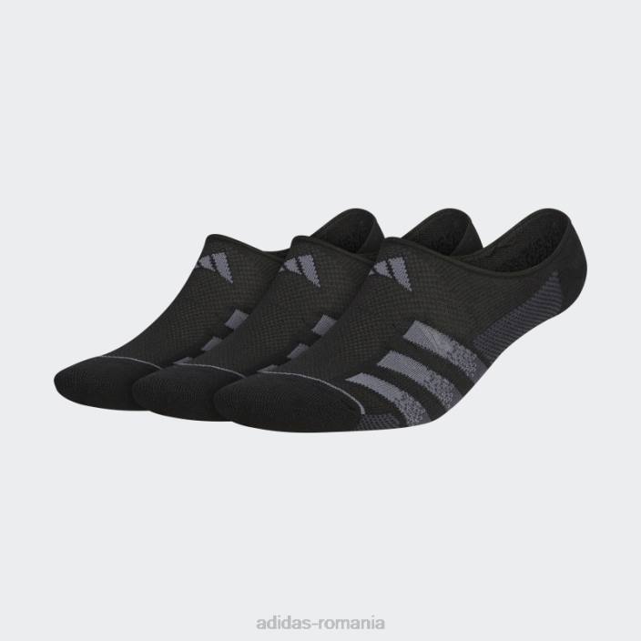 Adidas șosete superlite stripe super-no-show 3 perechi negre bărbați negru 2JBN21806
