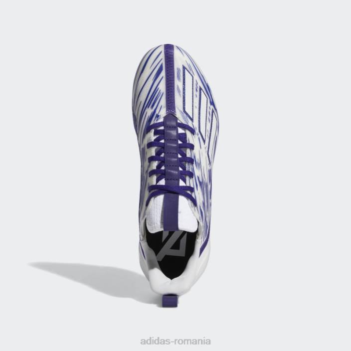 Adidas clete adizero albe adidas bărbați alb/mov de facultate 2JBN20139