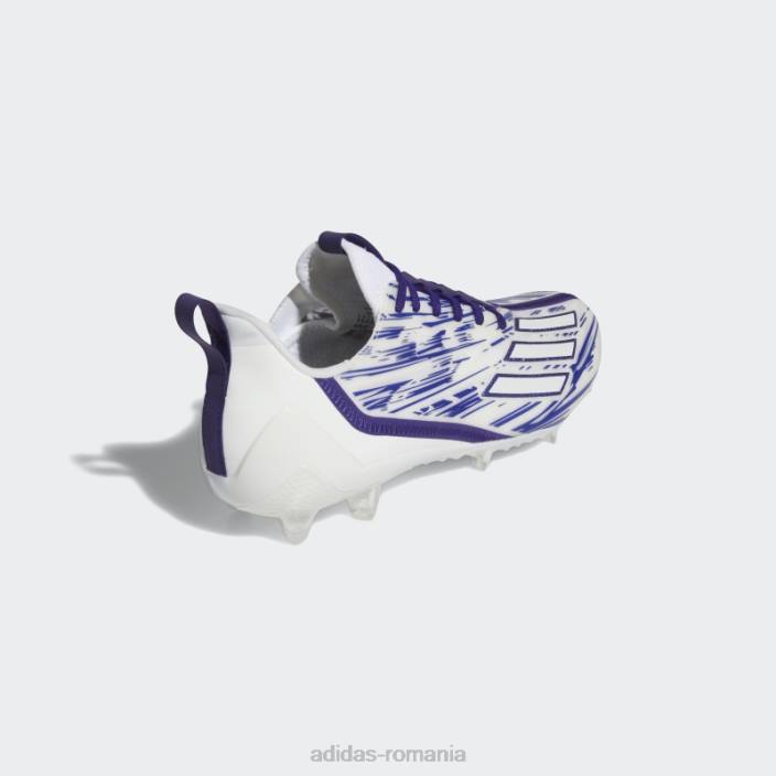 Adidas clete adizero albe adidas bărbați alb/mov de facultate 2JBN20139