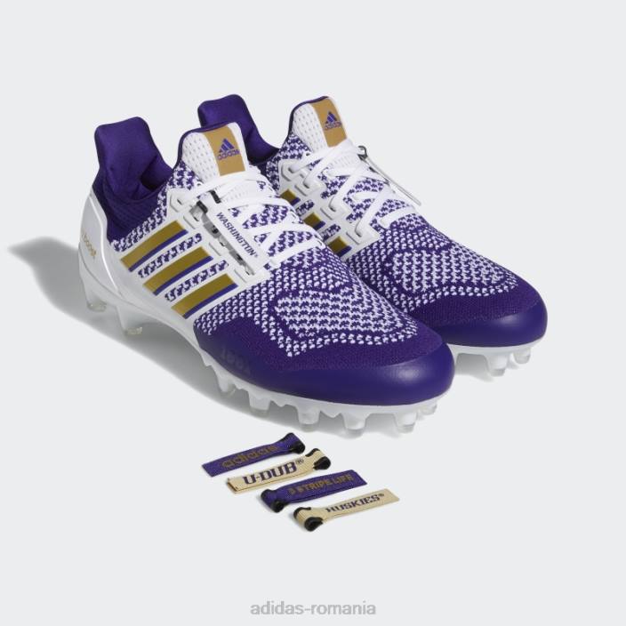 Adidas tachete albe ultraboost bărbați alb/auriu/violet 2JBN20123