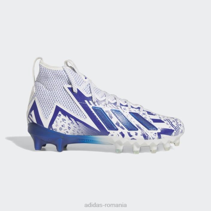 Adidas white freak 23 - 7v7 smu crampoane de fotbal bărbați alb/albastru regal 2JBN20147