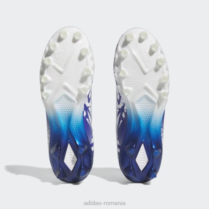 Adidas white freak 23 - 7v7 smu crampoane de fotbal bărbați alb/albastru regal 2JBN20147