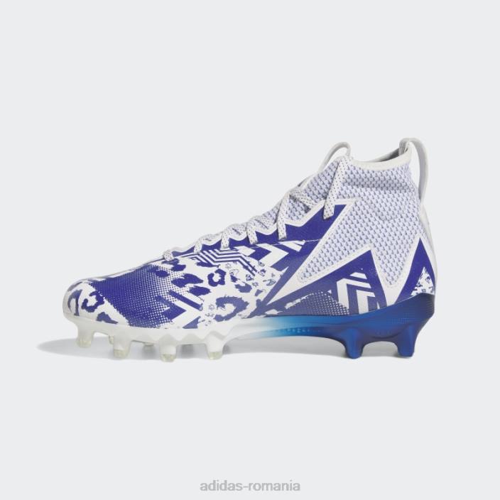 Adidas white freak 23 - 7v7 smu crampoane de fotbal bărbați alb/albastru regal 2JBN20147