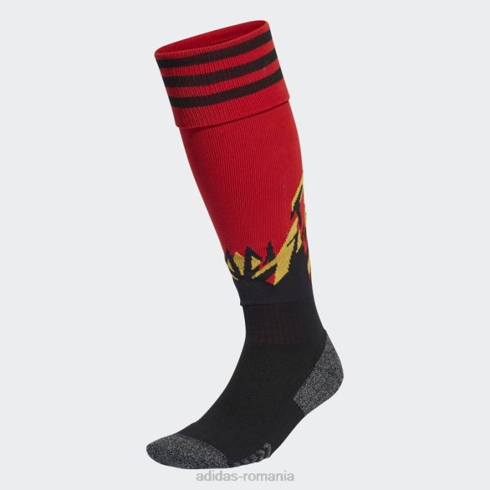 Adidas belgia 22 șosete acasă roșii bărbați roșu/negru 2JBN1909
