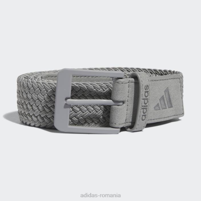 Adidas centură gri stretch împletită bărbați gri 2JBN7732