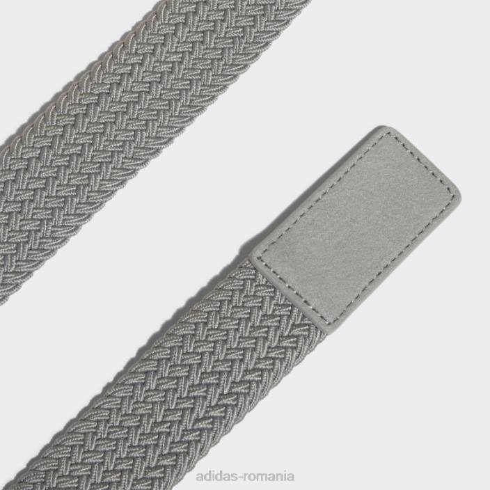 Adidas centură gri stretch împletită bărbați gri 2JBN7732