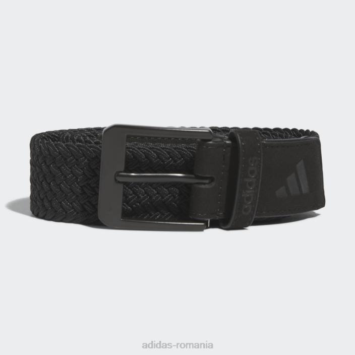 Adidas centura stretch neagra impletita bărbați negru 2JBN7774