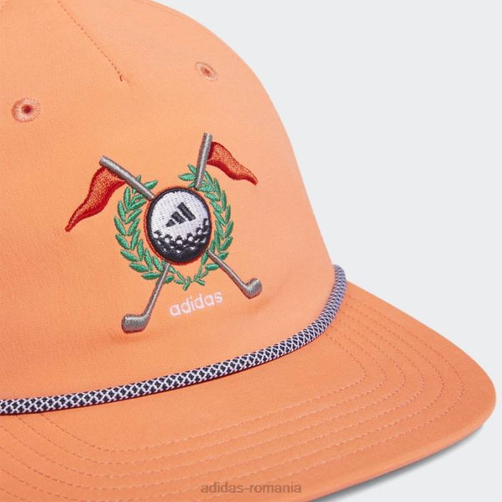 Adidas pălărie adidas cu cinci panouri retro coral bărbați coral 2JBN7881