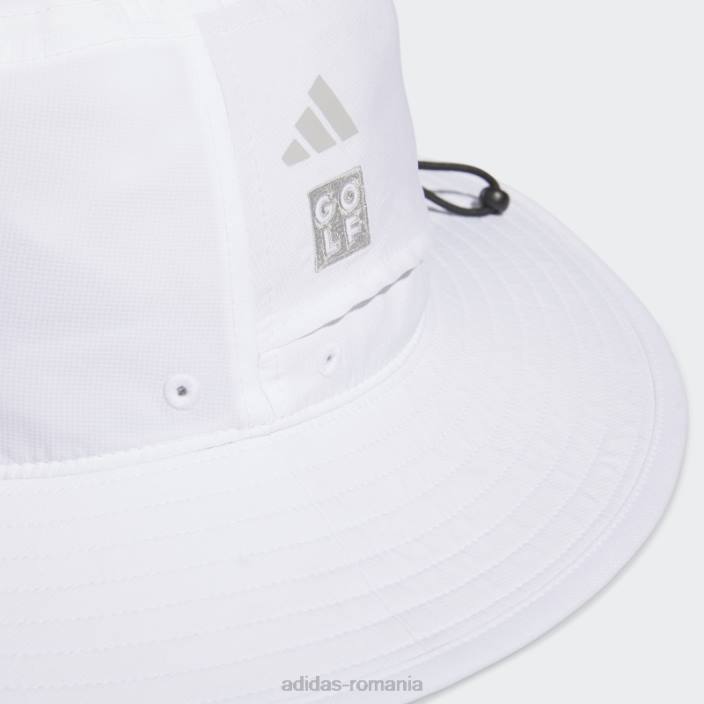 Adidas pălărie albă de golf cu boruri largi, cu crestă bărbați alb 2JBN7757