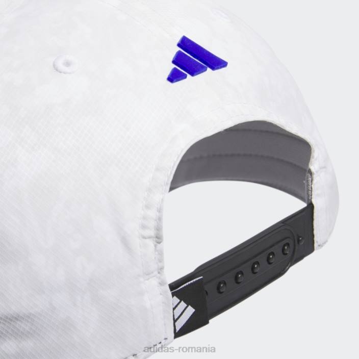 Adidas pălărie albă de turneu imprimată cu 3 dungi bărbați alb/gri 2JBN7684