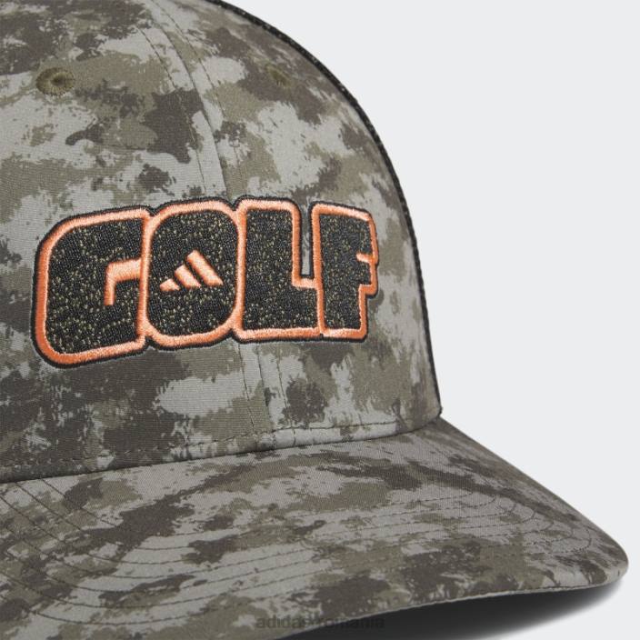 Adidas pălărie de camioner cu profil redus de golf cu imprimeu camo bărbați imprimeu camo 2JBN7946