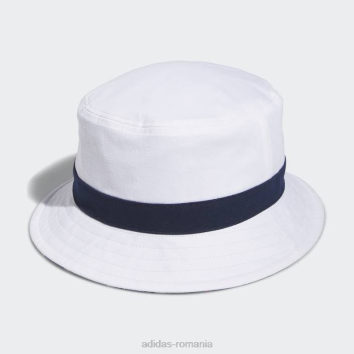 Adidas pălărie de golf reversabilă în carouri alb bărbați alb 2JBN7868