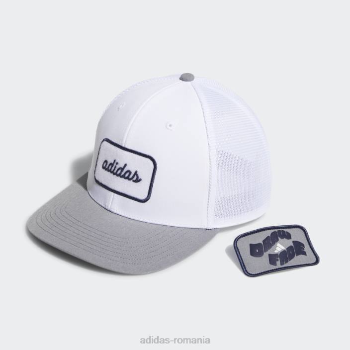 Adidas pălărie doi-în-unu cu patch detașabil adidas alb bărbați alb 2JBN7890