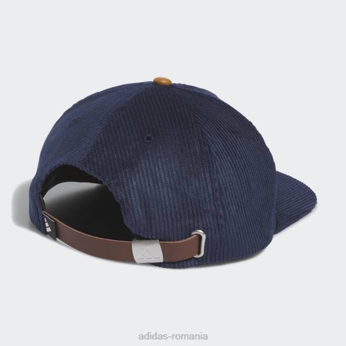 Adidas pălărie frânghie cu cinci panouri din piele de catifea bleumarin bărbați marina 2JBN7670