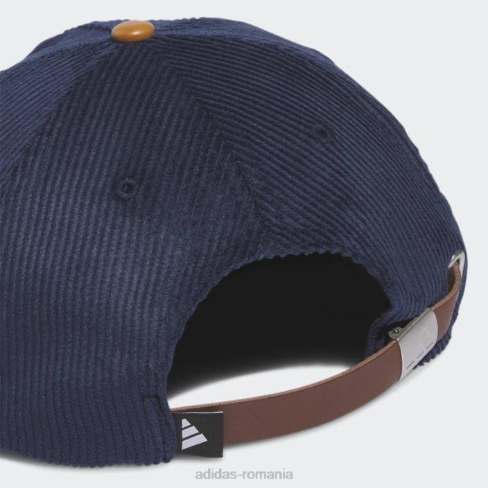 Adidas pălărie frânghie cu cinci panouri din piele de catifea bleumarin bărbați marina 2JBN7670