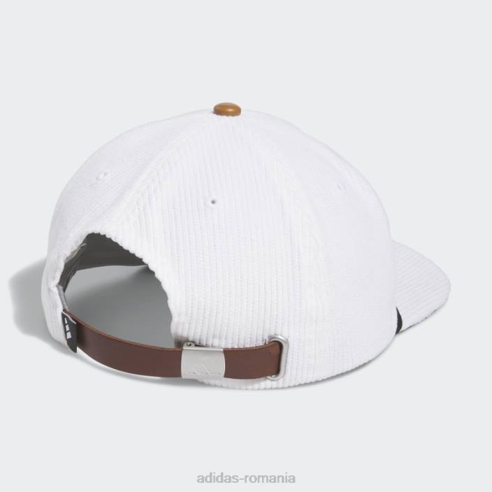 Adidas pălărie frânghie din piele catifea cu cinci panouri alb bărbați alb 2JBN7813