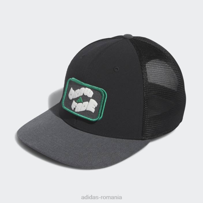 Adidas pălărie neagră doi-în-unu cu plasture detașabilă bărbați negru 2JBN7901