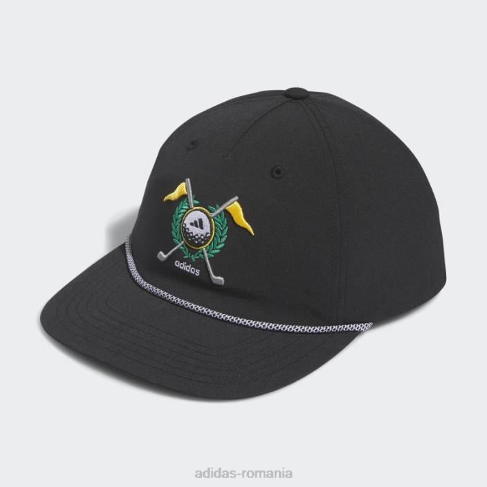 Adidas pălărie neagră retro cu cinci panouri bărbați negru 2JBN7624
