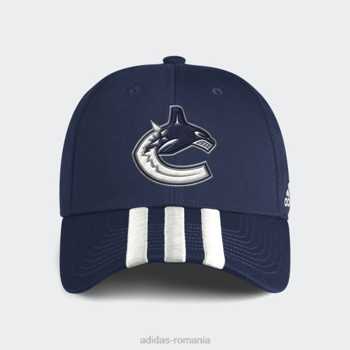 Adidas nhl-vca-51c canucks 3 dungi structurate reglabile bărbați nhl-vca-51c/albastru 2JBN7895