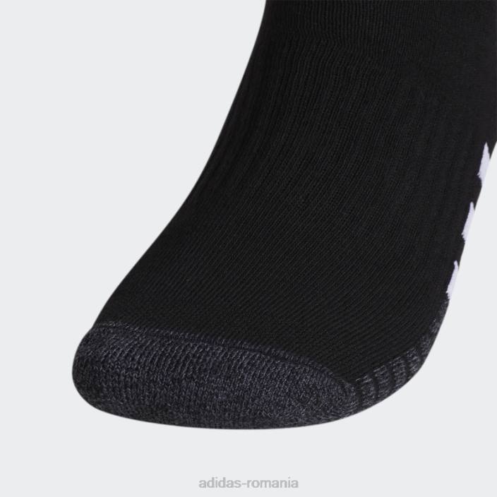 Adidas șosete cu perne de echipaj 3 perechi onix bărbați negru/onix/alb 2JBN8106