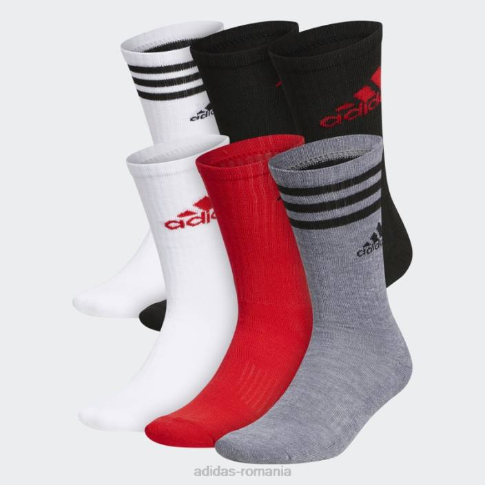 Adidas șosete mixte cu pernițe 6 perechi negre bărbați negru 2JBN8095