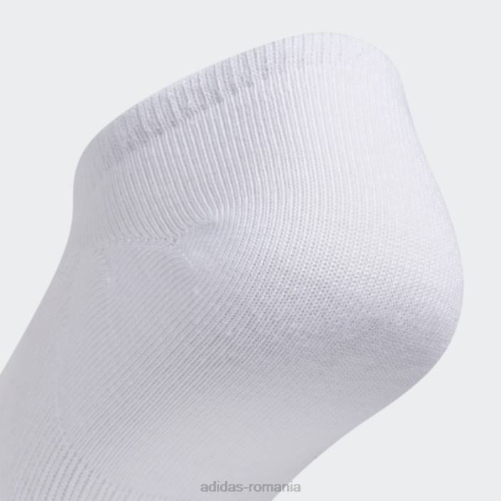 Adidas șosete superlite albe super-no-show 6 perechi bărbați alb 2JBN7805