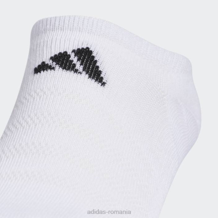 Adidas șosete superlite albe super-no-show 6 perechi bărbați alb 2JBN7805
