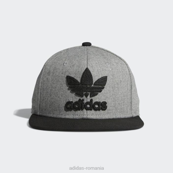 Adidas șapcă cu snap-back cu lanț trefoil gri mediu bărbați gri mediu 2JBN7399